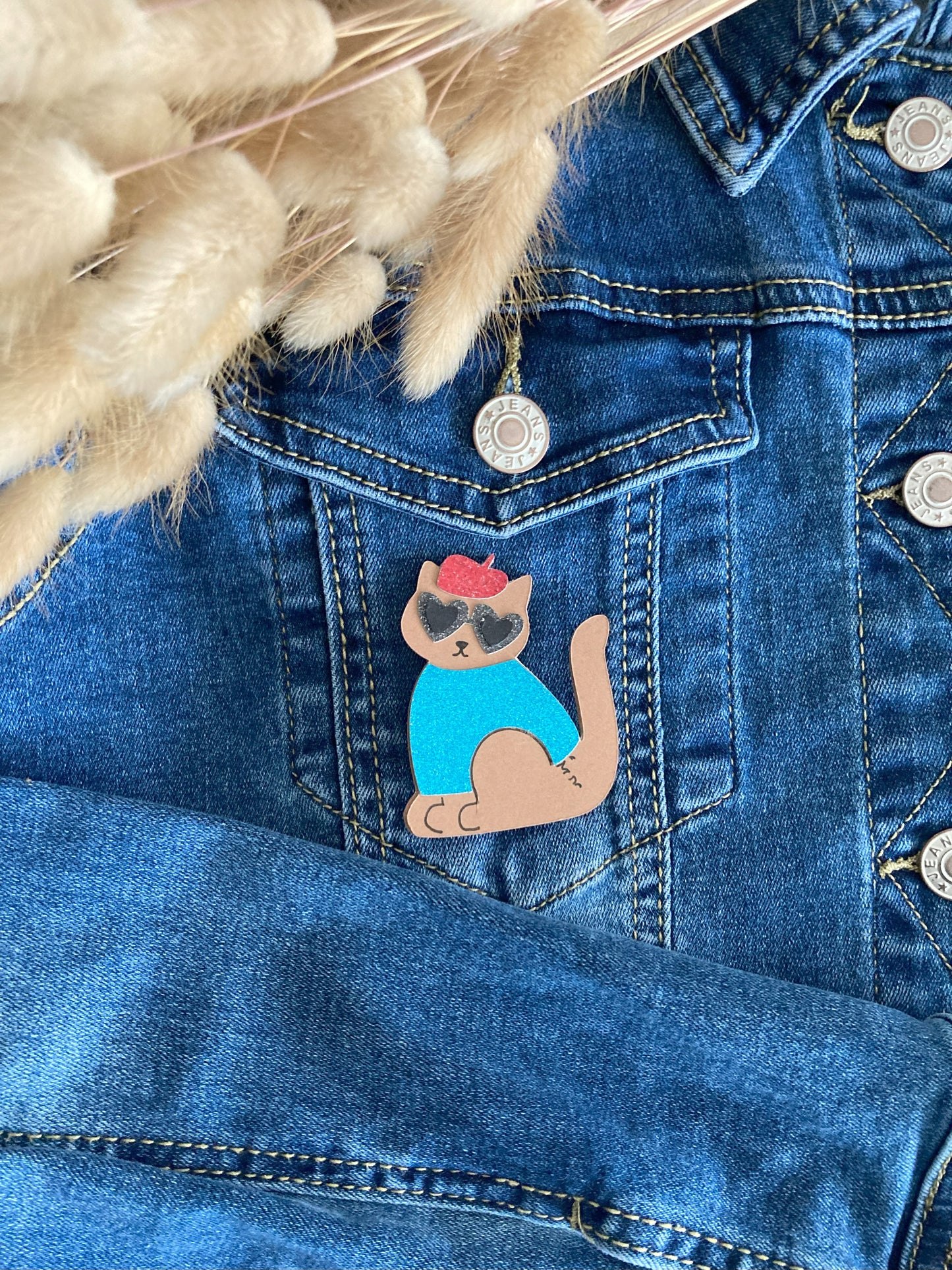 Broche Chats Parisiens Personnalisable â Bijou Fait Main