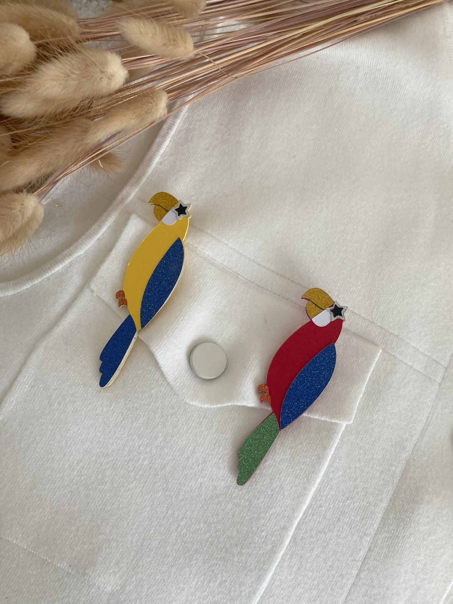 Broche Perroquet Personnalisée – Bijou Coloré