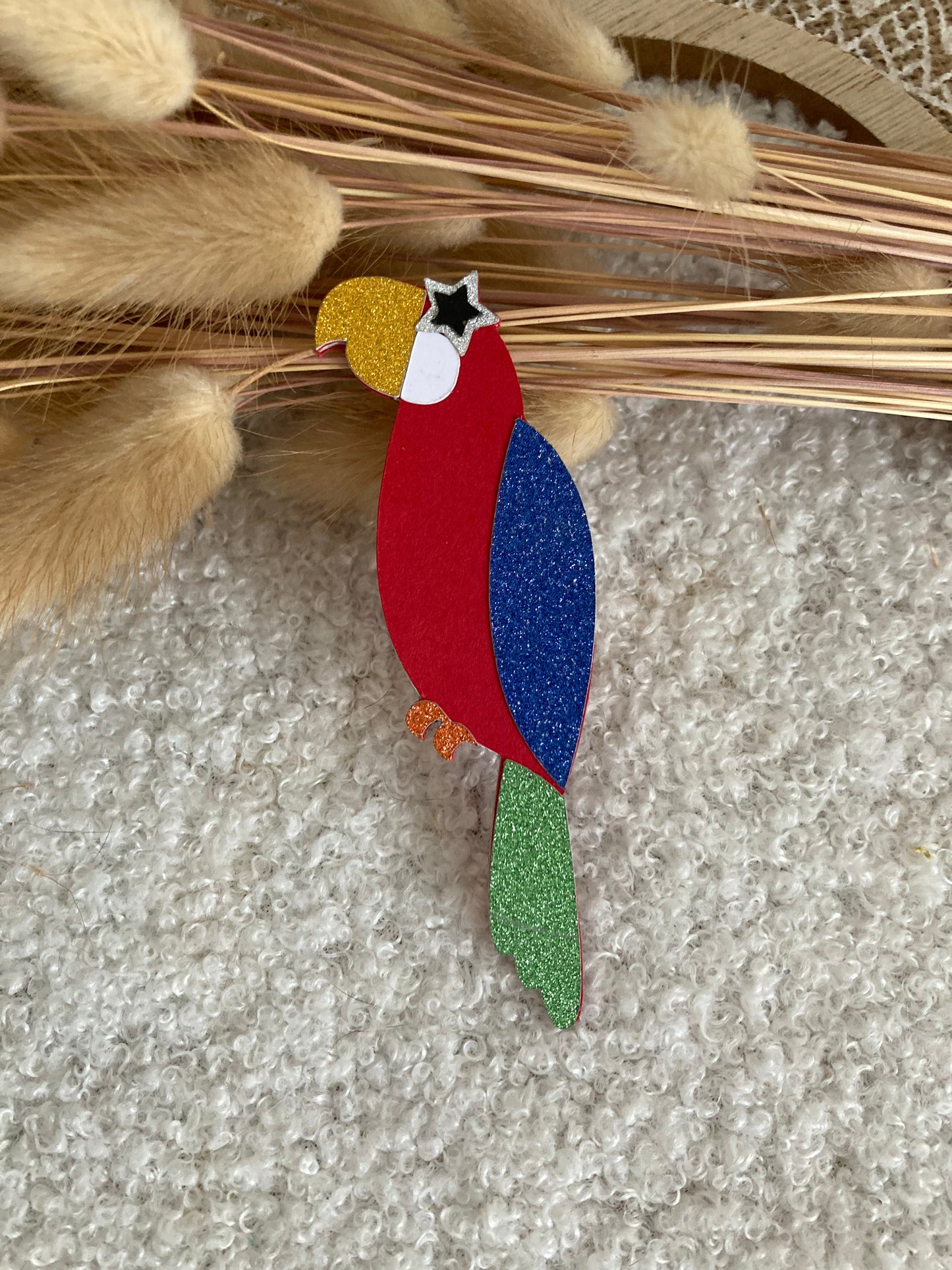Broche Perroquet Personnalisée – Bijou Coloré